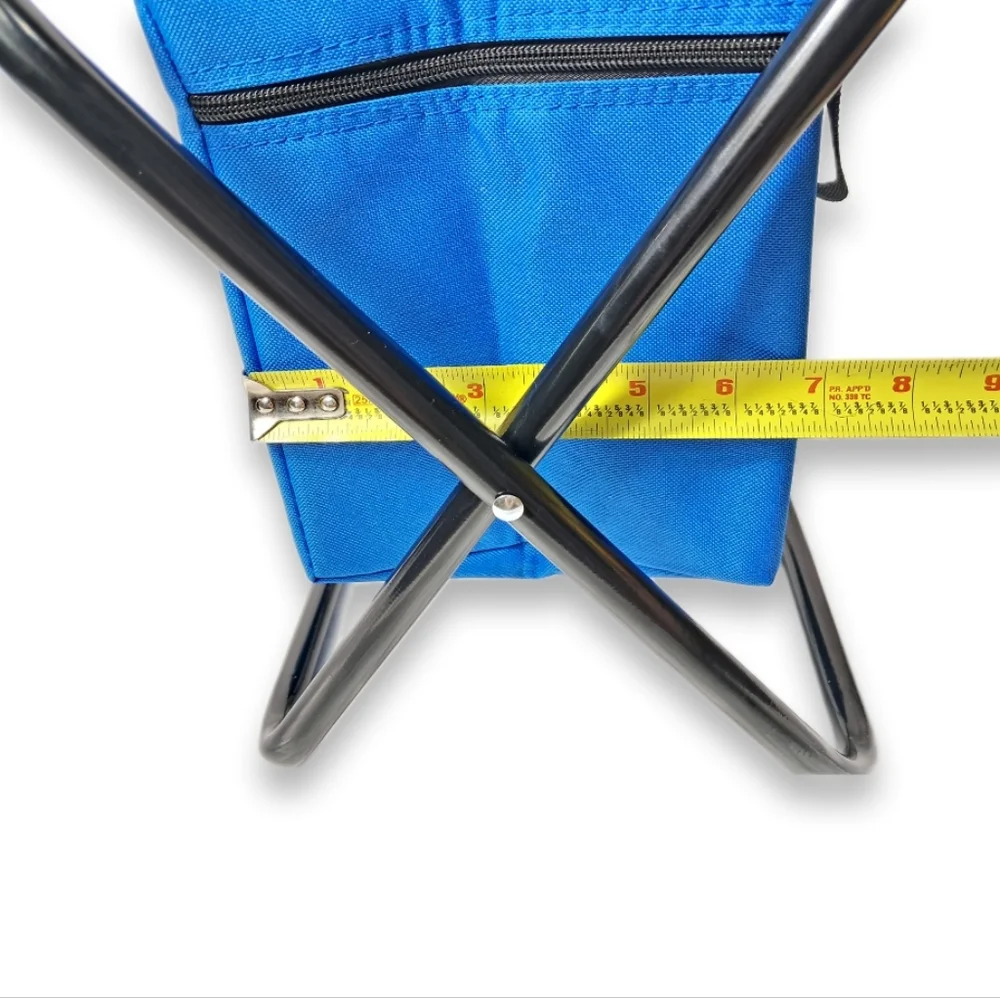 BuzzBallz Travel Compact Small Storage Summer Beach Handle Zipper Cooler Chair
